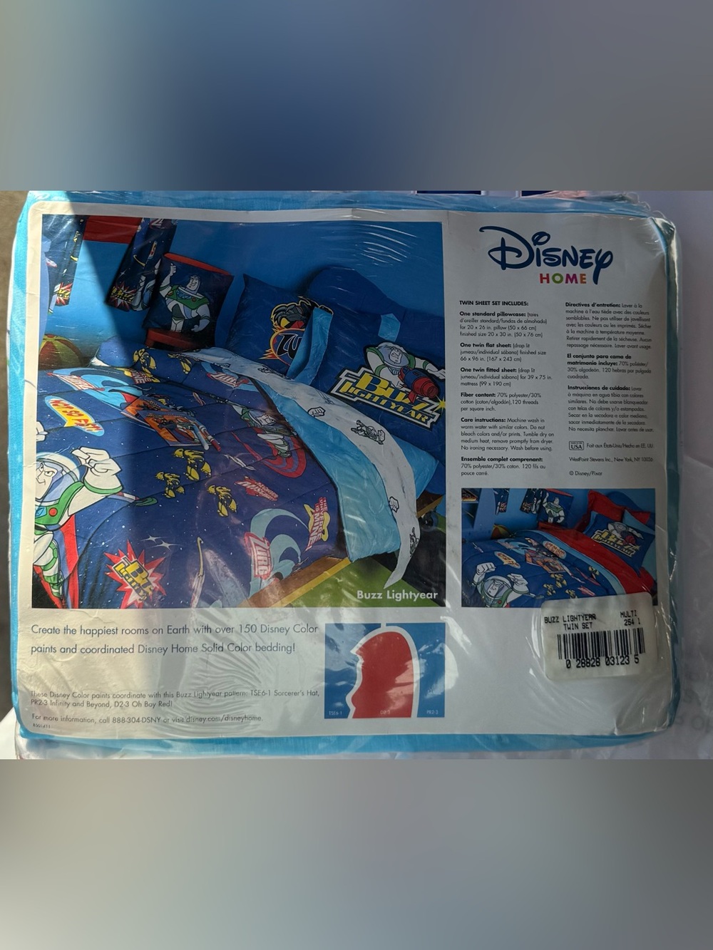 Disney buzz light year twin size bed sheet